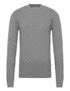 Recycle Structure Knit O-Neckrecycle Structure Knit O-Neck Lindbergh G...