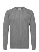 Recycle Structure Knit O-Neckrecycle Structure Knit O-Neck Lindbergh G...