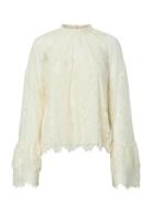 Yasarizona Ls Lace Top - D2D YAS Cream