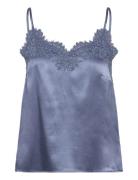Rwjade Silk Strap Lace Top Rosemunde Blue
