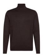 Ecovero L/S Roll Neck Knit Lindbergh Brown