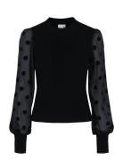 Yasdotme Ls Knit Pullover S. Noos YAS Black