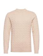 Slhryan Structure Crew Neck Selected Beige