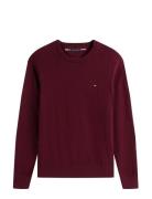 Pima Org Ctn Cashmere Crew Neck Tommy Hilfiger Burgundy