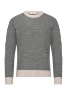 Slhrai Ls Knit Crew Neck Noos Selected Grey