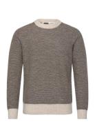 Slhrai Ls Knit Crew Neck Noos Selected Brown