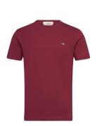 Slim Shield Ss T-Shirt GANT Burgundy
