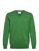 Classic Cotton V-Neck GANT Green