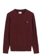 Cotton Cable C-Neck GANT Red