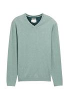 Basic V-Neck Knit Tom Tailor Blue