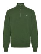Superfine Lambswool Half Zip GANT Green