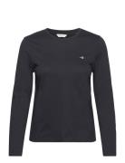 Reg Shield Ls T-Shirt GANT Navy