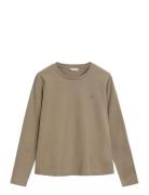 Reg Shield Ls T-Shirt GANT Beige