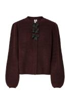 Yasbonsa Ls Knit Cardigan S. YAS Brown