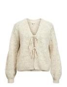 Objflora Re L/S Knit Cardigan Noos Object Grey
