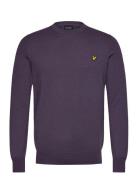 Cotton Merino Crew Neck Jumper Lyle & Scott Purple