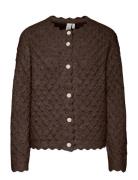 Yasbubble Ls Knit Cardigan S. YAS Brown