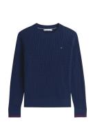 Co Cable Fine Gg C-Nk Ls Sweater Tommy Hilfiger Navy