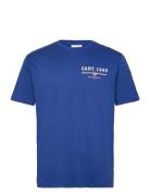 Graphic Ss T-Shirt GANT Blue