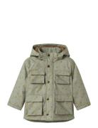 Nmmlasnow05 Jkt Aop Fo Lil Lil'Atelier Green