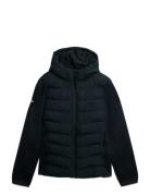 Hooded Storm Knit Hybrid Jkt Superdry Navy