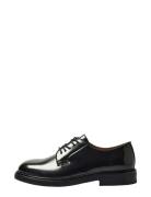 Slhcarter Leather Blucher Shoe Selected Black