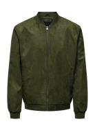 Onslucas Fake Suede Bomber Otw Noos ONLY & SONS Khaki