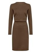 Milasz Ls Dress Saint Tropez Brown