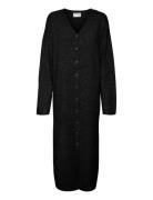 Awninna Ls V-Neck 7/8 Knit Dress Vero Moda Black