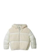 Teddy Shiny Puffer Jacket Calvin Klein Cream