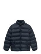 Quilted Jacket Mango Navy