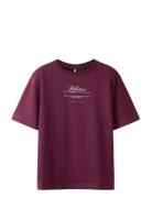 Nkfnajia Ss Nreg Top Name It Burgundy