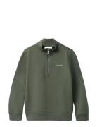 Chest Inst. Logo Half Zip Calvin Klein Green