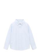 Striped Oxford Shirt Mango Blue