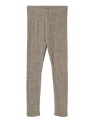 Wool Silk Leggings Agi Wheat Grey