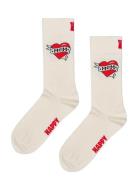 Mother's Day Sock Happy Socks White