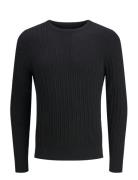 Jjeemil Knit Cable Crew Neck Noos Jack & J S Black