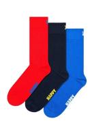 3-Pack Solid Socks Happy Socks Patterned