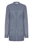 Rwtulip Wool Blend Long Knit Cardig Rosemunde Blue