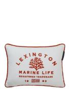 Marine Life Organic Cotton Canvas 40X30 Pillow Lexington Home White
