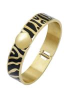 Capri Zebra Bracelet Black/Gold Bud To Rose Gold
