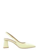 Biamaralyn Slingback Patent Bianco Yellow