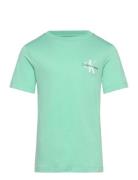 Chest Monogram T-Shirt Calvin Klein Green