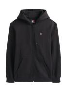 Tjm Reg S Flag Zip Thru Tommy Jeans Black