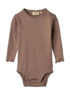 Body L/S Regitze Wheat Brown