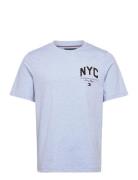 Hilfiger Script Nyc Tee Tommy Hilfiger Blue