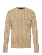 Classic Cable Gmd C Nk Tommy Hilfiger Beige