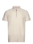 Dc Performance Zip Polo Tommy Hilfiger Cream