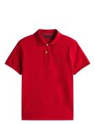 Mb Contrast Collar Cuff Reg Polo Tommy Hilfiger Red
