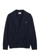 Casual Cotton Cardigan GANT Blue